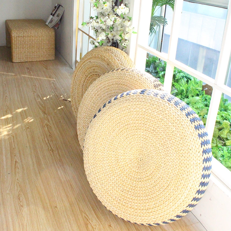 Hand Woven Decorative Stool for Living Room and Bedroom Step Stool