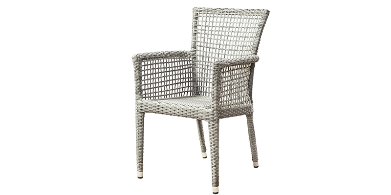 Patio Garden Outdoor Furniture Aluminum Rattan Woven Dining Leisure Chairs Products