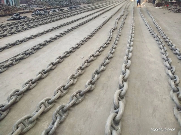 52mm Galvanized Mining Conveyor Welded Round Steel Link Chain